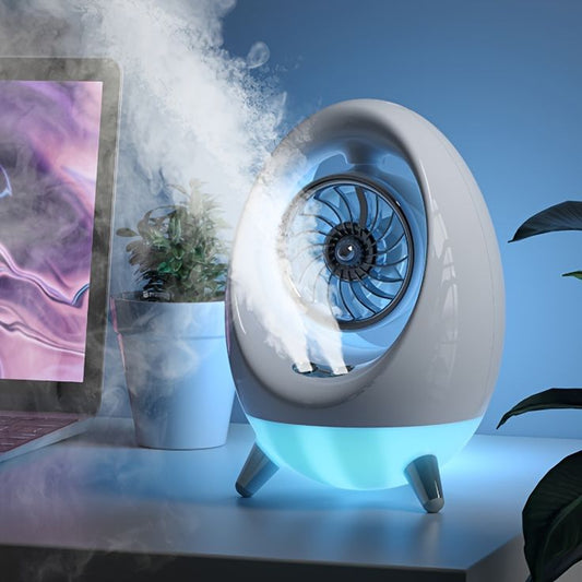 Spray cold air fan